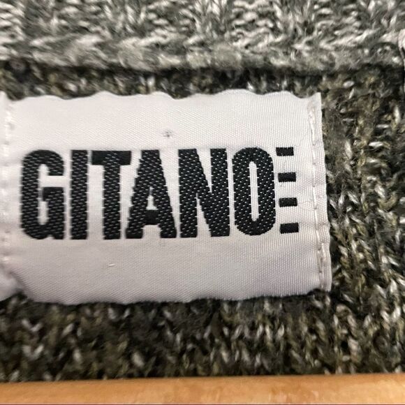 Vintage Gitano Women's Olive Green Knit Sweater SZ L - Picture 3 of 5